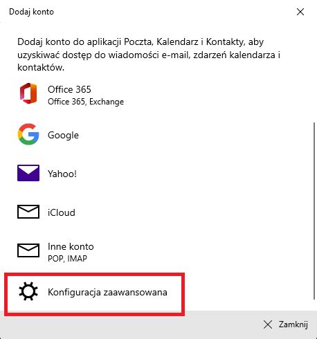 opoka outlook windows 10.